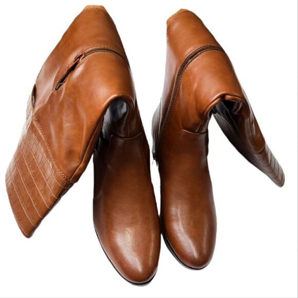 ND Knee High Brown Zip Up Boots Size 6.5 New - Picture 5 of 9
